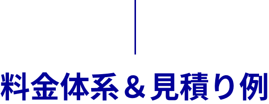 料金体系＆見積り例
